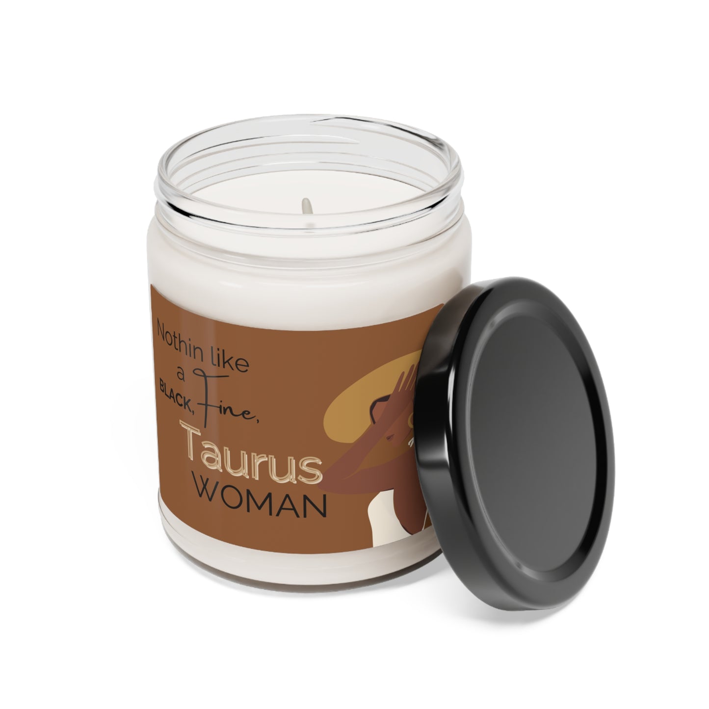 Fine Black Woman Candle, African American Taurus Candle, Astrology, Zodiac Candle, Taurus Zodiac Gift, Taurus Gifts, Gift for Black Woman