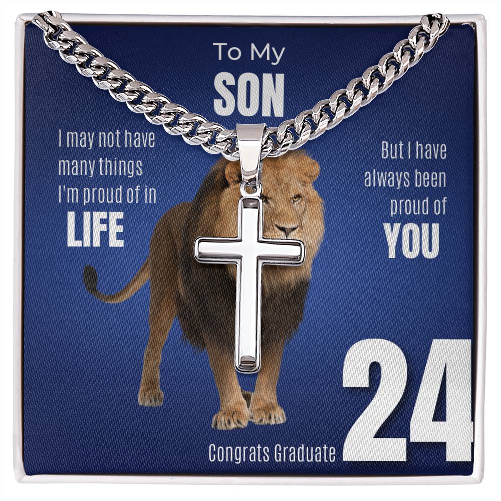 Personalized Grad Lion Cross