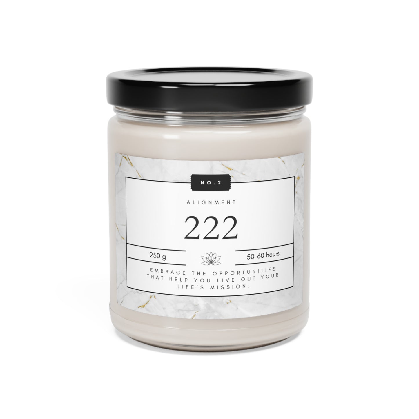 222, Angel Number Candle,White Marble Gift, 222 Candle, 222 Lucky Number, Repeating Numbers Candle,  Spiritual Candle, Intention Candle