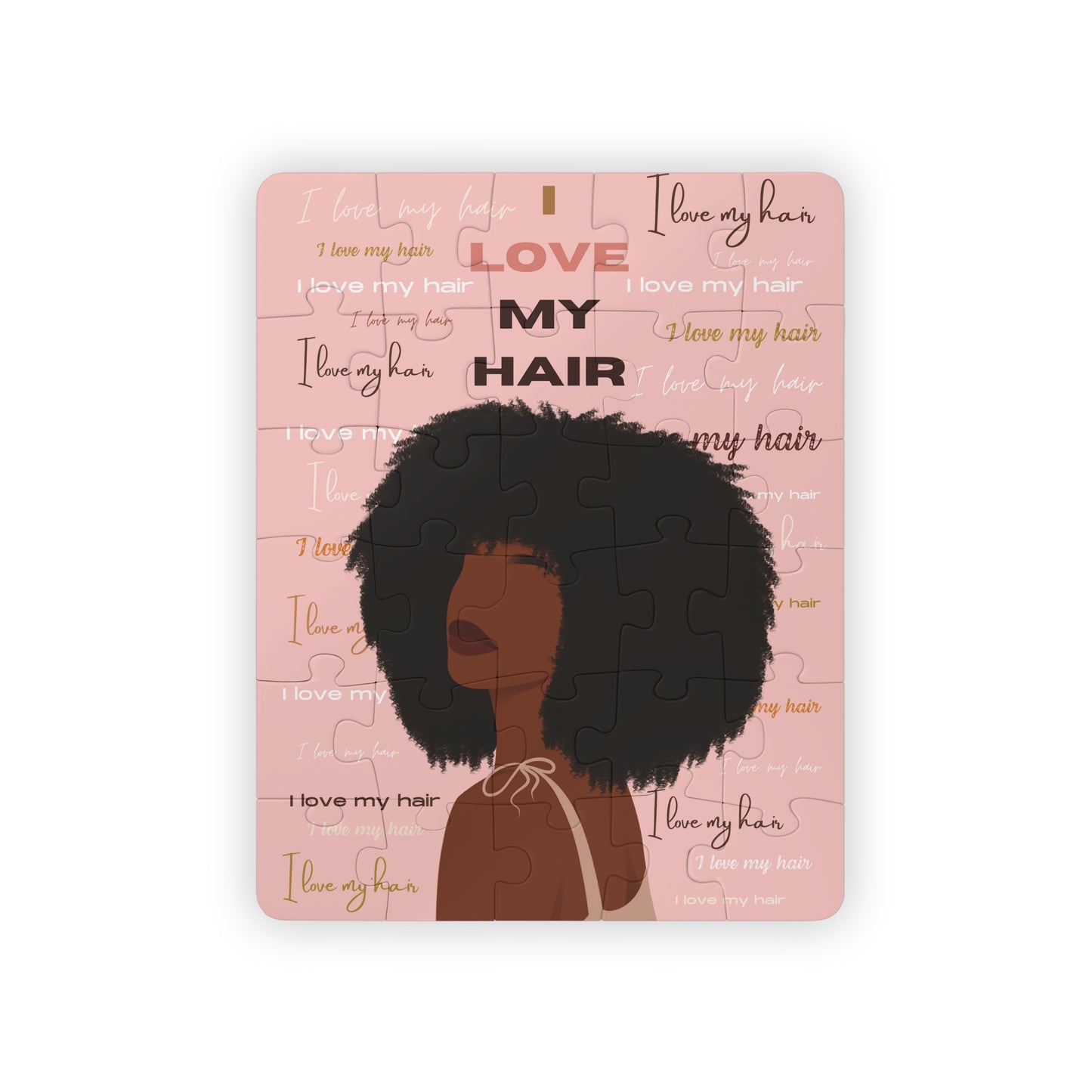 I Love My Hair, Kids' Puzzle, 30-Piece, Gift For Black Girls, Gift for Girls, African American, Black Owned, Kid Gifts, Toddler Gifts