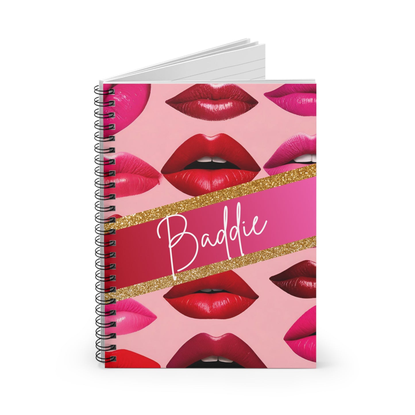 Baddie, Spiral Notebook, Ruled Line, Gifts for bad girls, rebel gift, make up lover, gifts for her, spiral notebook, journal, just because,